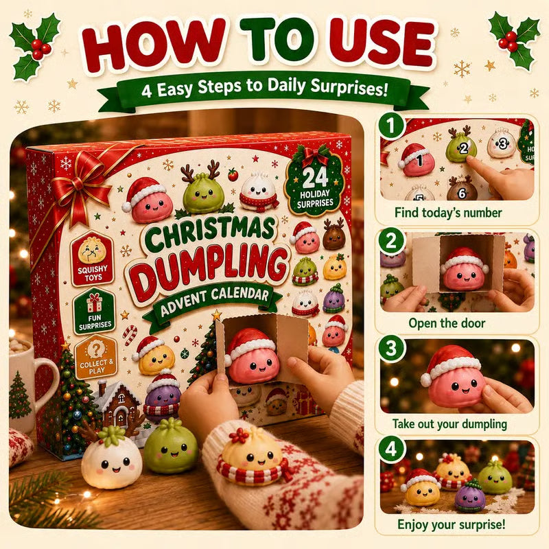 🔥Last Day Promotion 49% OFF🔥 - 2026 Christmas Mini Squishies Advent Calendar-24 Days of Squishy Christmas Surprises 🎄