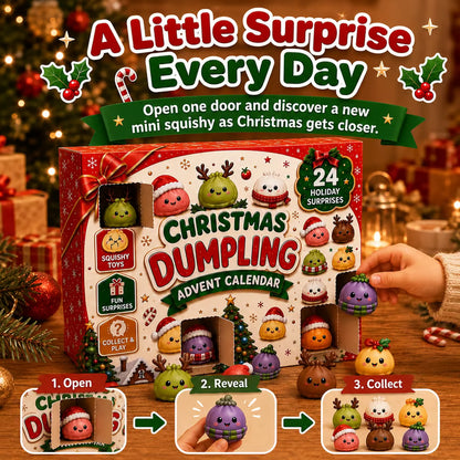 🔥Last Day Promotion 49% OFF🔥 - 2026 Christmas Mini Squishies Advent Calendar-24 Days of Squishy Christmas Surprises 🎄