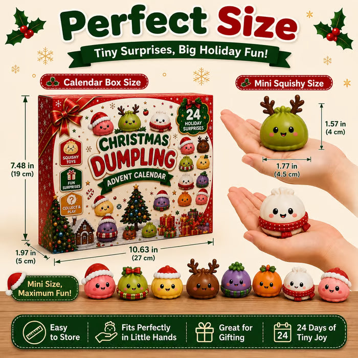 🔥Last Day Promotion 49% OFF🔥 - 2026 Christmas Mini Squishies Advent Calendar-24 Days of Squishy Christmas Surprises 🎄